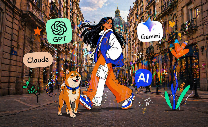 girl with shiba inu - Ai tools